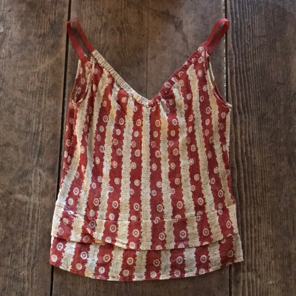 Patterson J. Kincaid Orange Tank Top